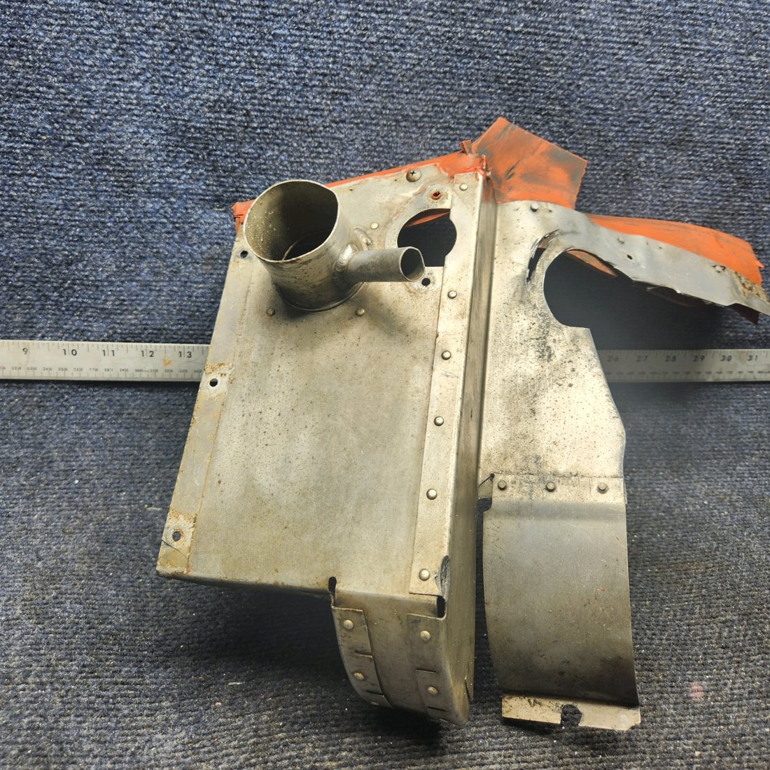 Used aircraft parts for sale, 66722-00 Lycoming O-320 Piper PA28-140 Rear Left Baffle