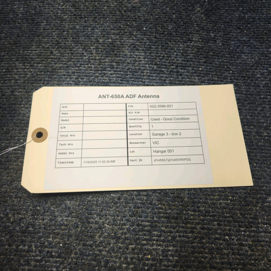 Used aircraft parts for sale, 622-3586-001 Collins ANT-650A ADF ANTENNA