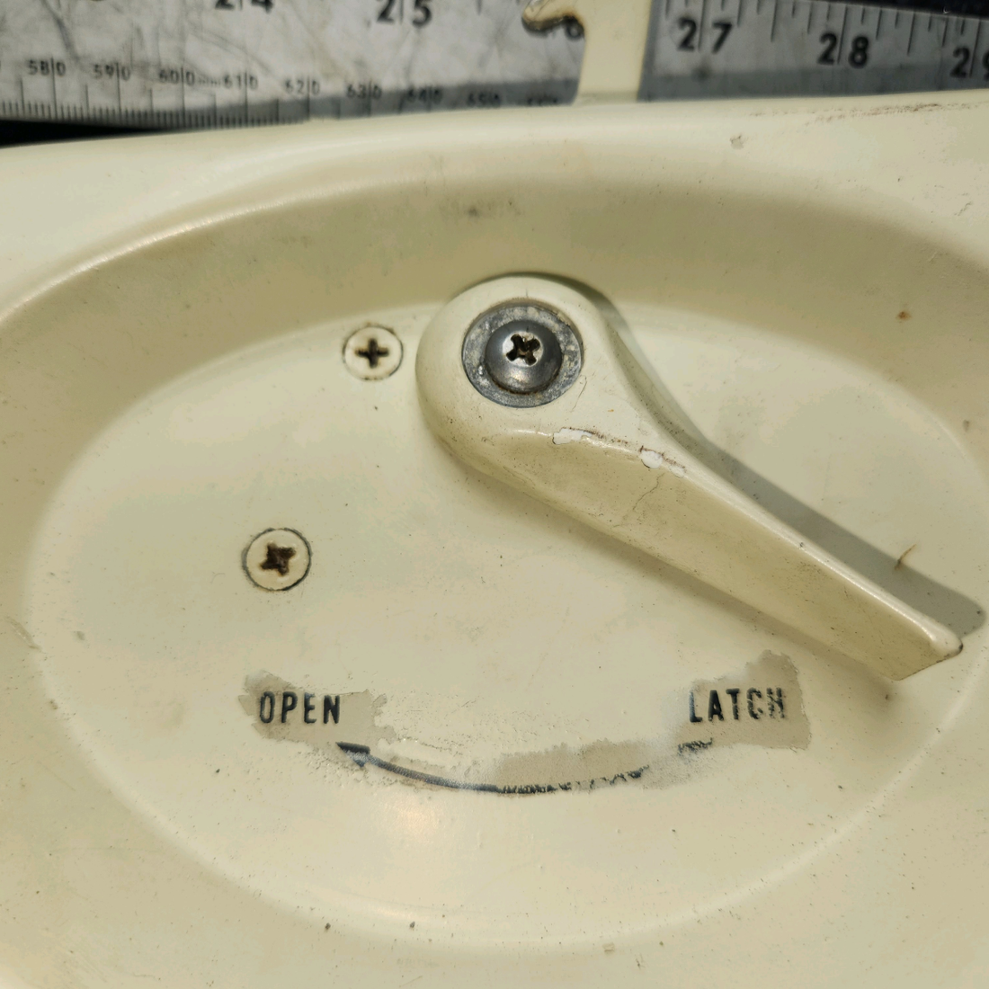 Used aircraft parts for sale, 63034-000 Piper PA-28-140 Cabin Door Latch with Pan