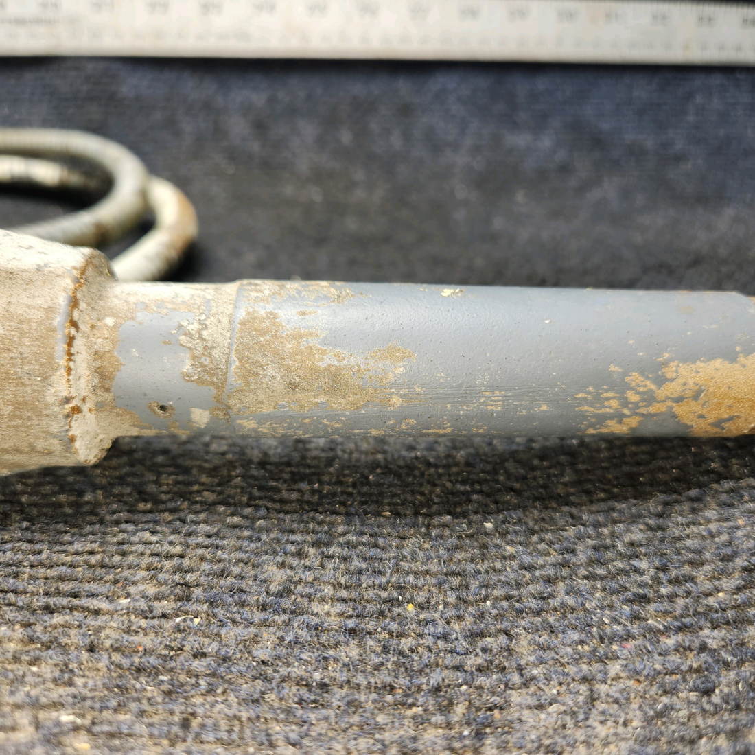 Used aircraft parts for sale, 35-521212, 35521212-10 BEECHCRAFT F35 Flap Actuator Housing with Piston Includes Cable – RH Side