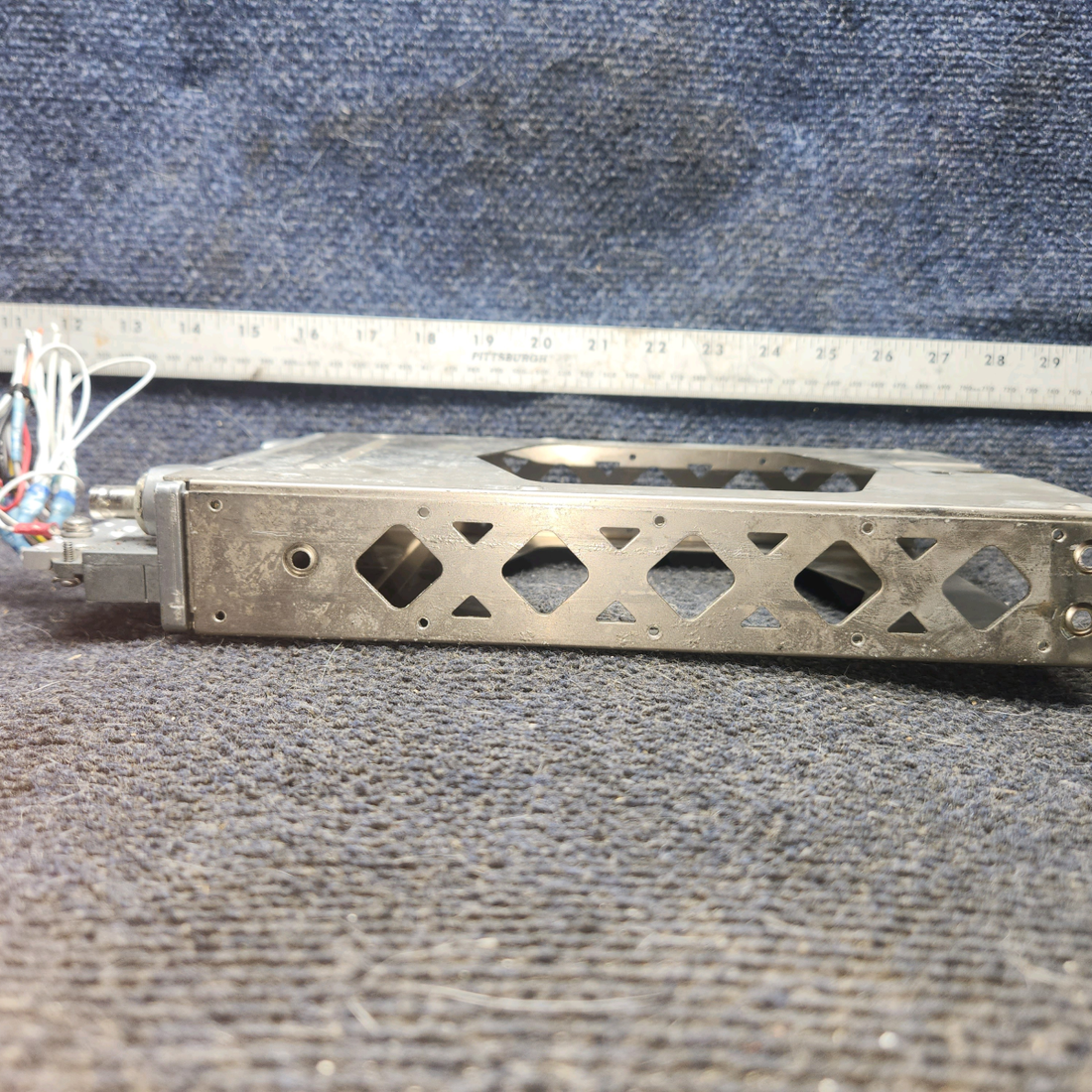 Used aircraft parts for sale, 115-00294-00, 011-00582-00 Garmin GTX-330 cessna 172k Tray with Backplate