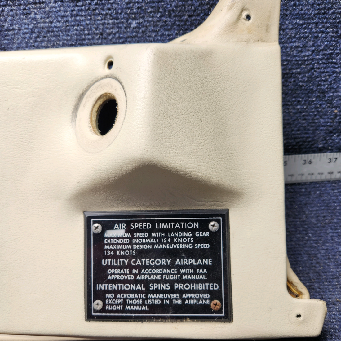 Used aircraft parts for sale, 58-530162-3 Beechcraft F33A SIDEPANEL PILOT