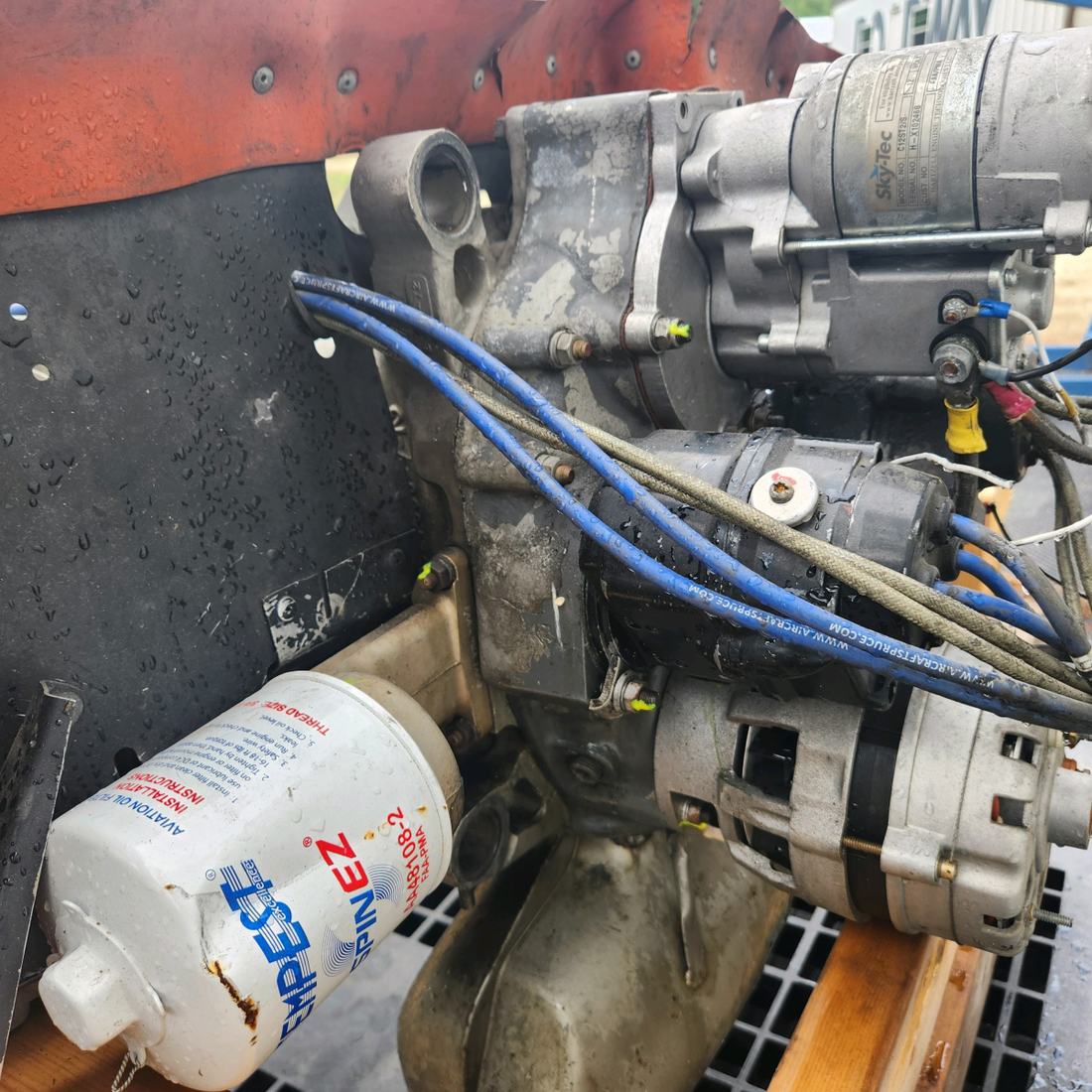 Used aircraft parts for sale, O-200-A TCM Continental O-200-A cessna 150G Aircraft Engine "Prop Strick"