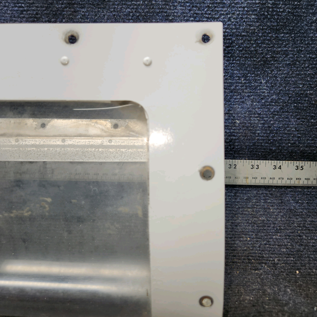 Used aircraft parts for sale, 0523115, 0523115-3, 0523115-5 Cessna 172E Landing Light Lens & Retainer Assembly