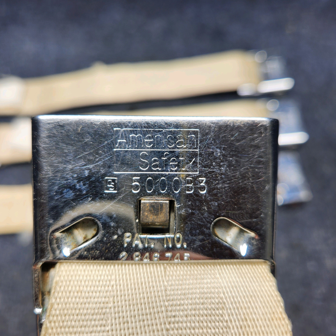 Used aircraft parts for sale, YB1R632K BEECHCRAFT F35 PILOT OR COPILOT AND REAR SEAT BELT "SET OF FOUR SEAT"