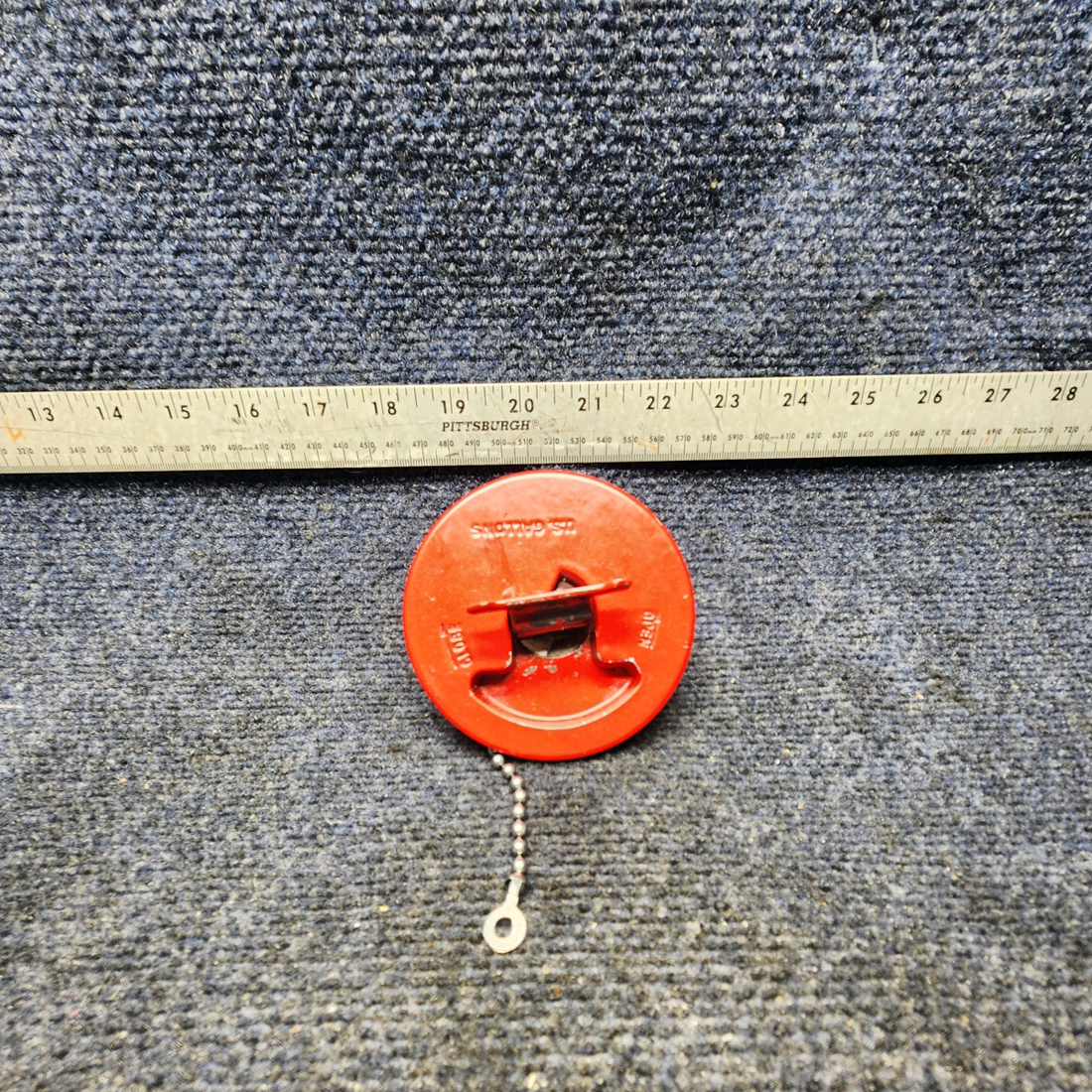 Used aircraft parts for sale, 531-046 Beechcraft F33A SHAW AERO FUEL CAP ASSEMBLY (COLOR:RED)