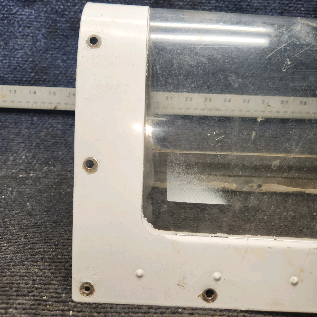 Used aircraft parts for sale, 0523115 cessna 150G Landing Light Window Assembly with Lens