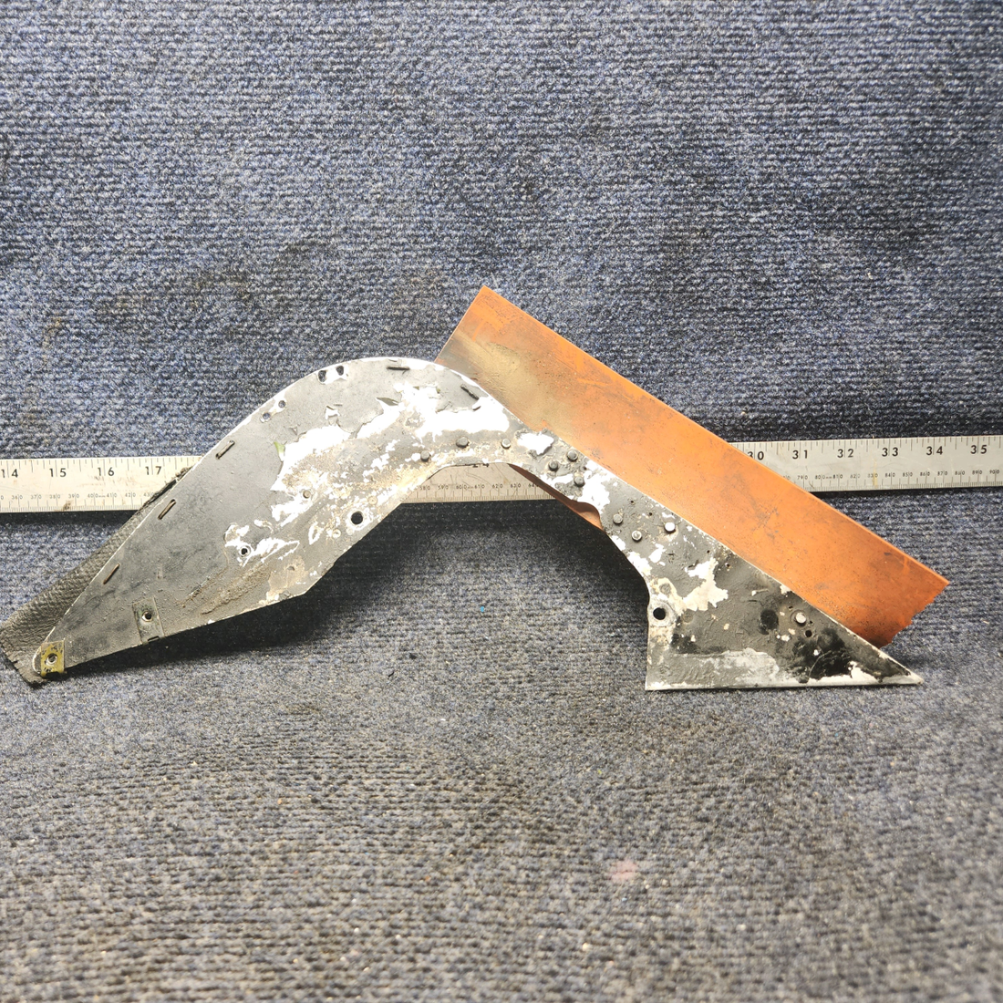 Used aircraft parts for sale, 63612-11 Lycoming O-320 Piper PA28-140 Baffle Assembly Right Side Front