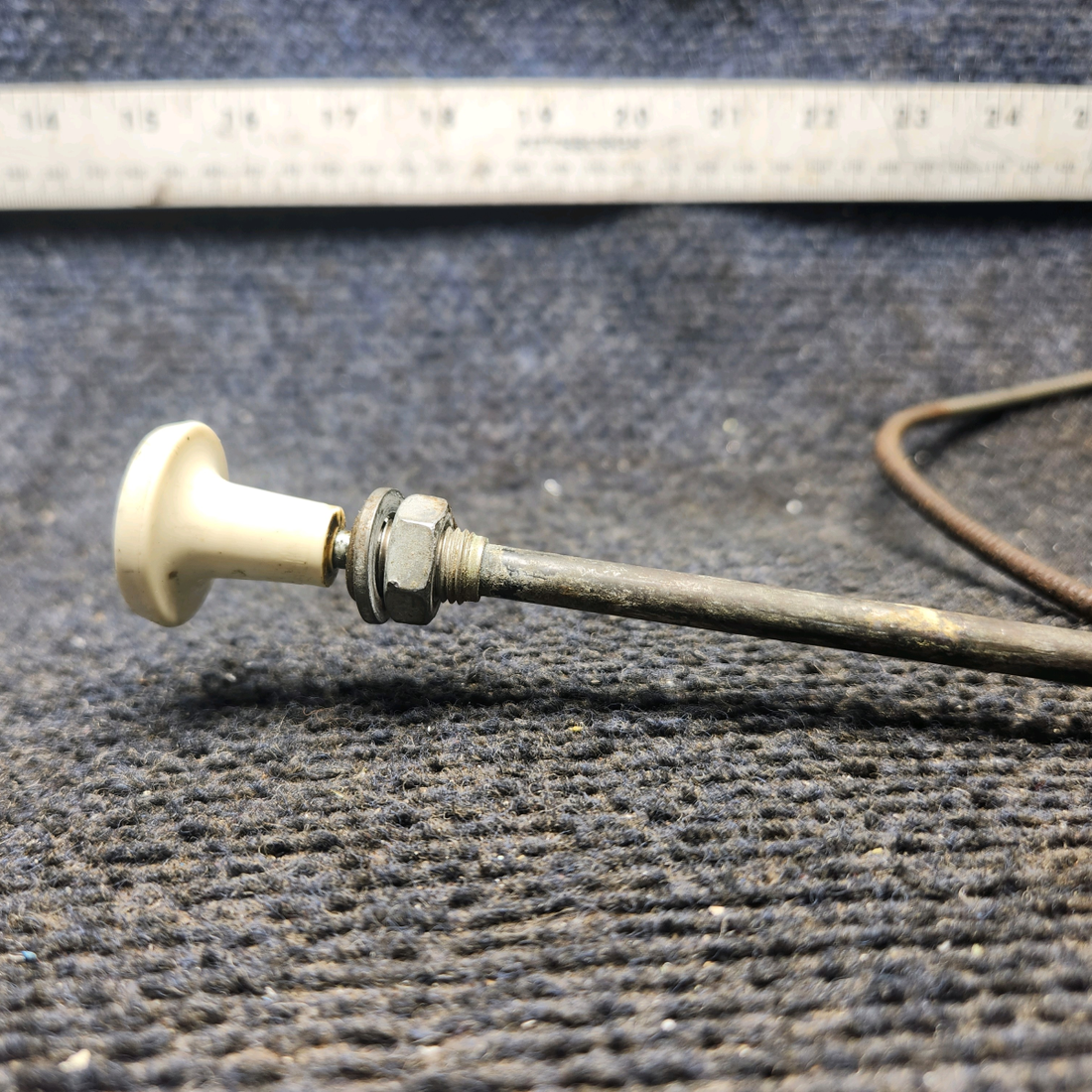 Used aircraft parts for sale, S1239-15 Cessna 172E Cabin Heat Control Cable (Length: 47")