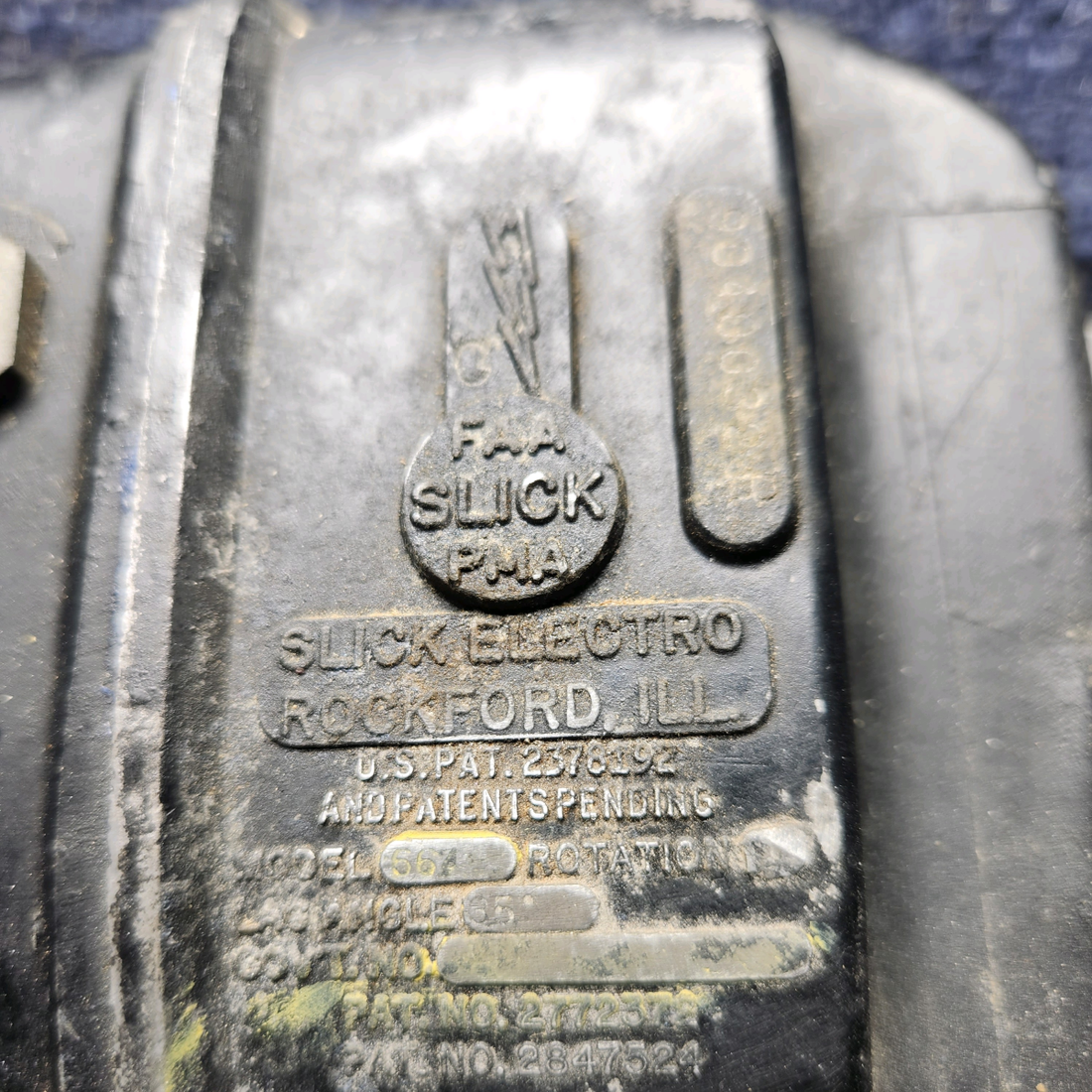 Used aircraft parts for sale, 664, 530603 Continental C125, C145 & O300 Cessna 172F Slick Magneto With Gear