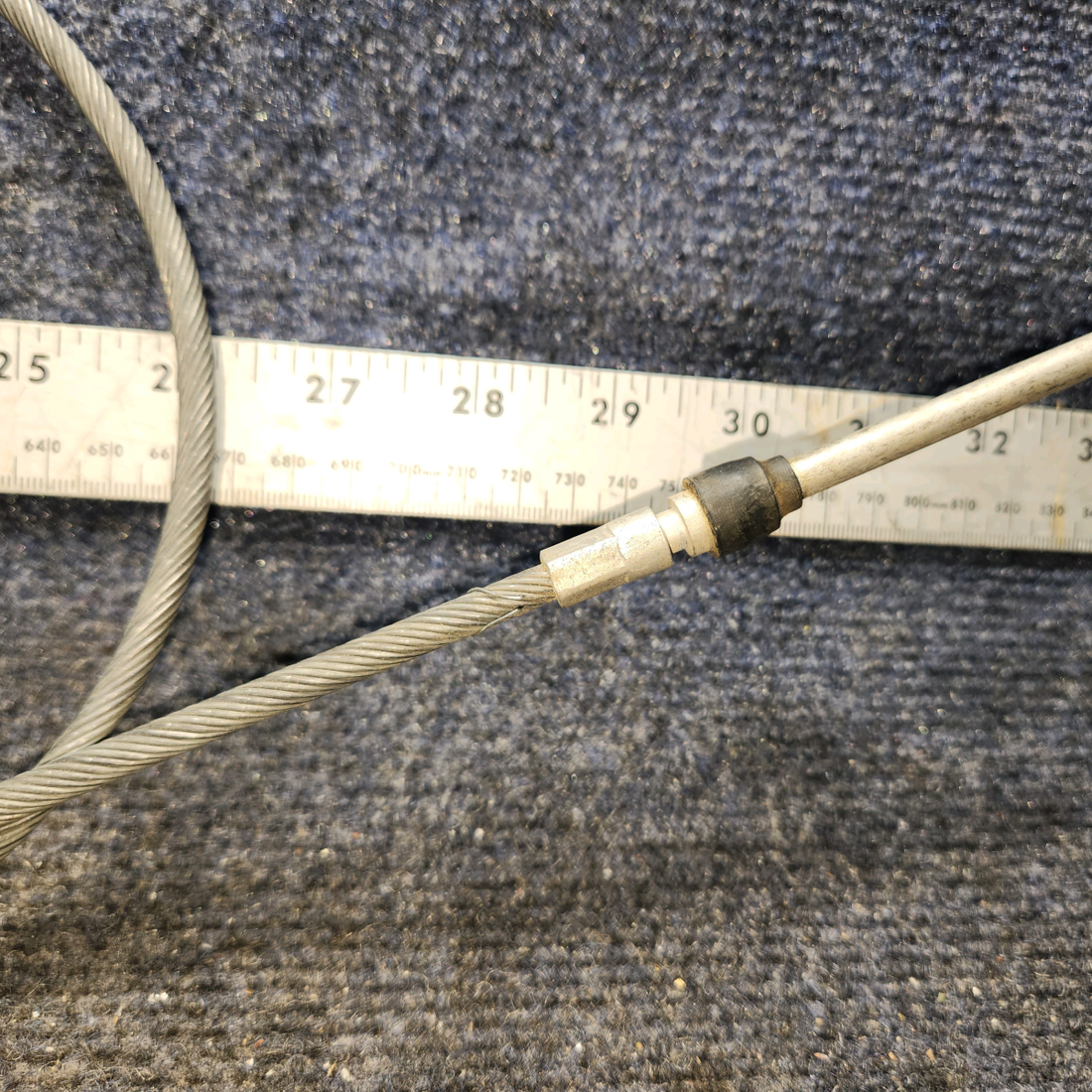 Used aircraft parts for sale, 660190-003 Throttle Control Cable (43 3/4")
