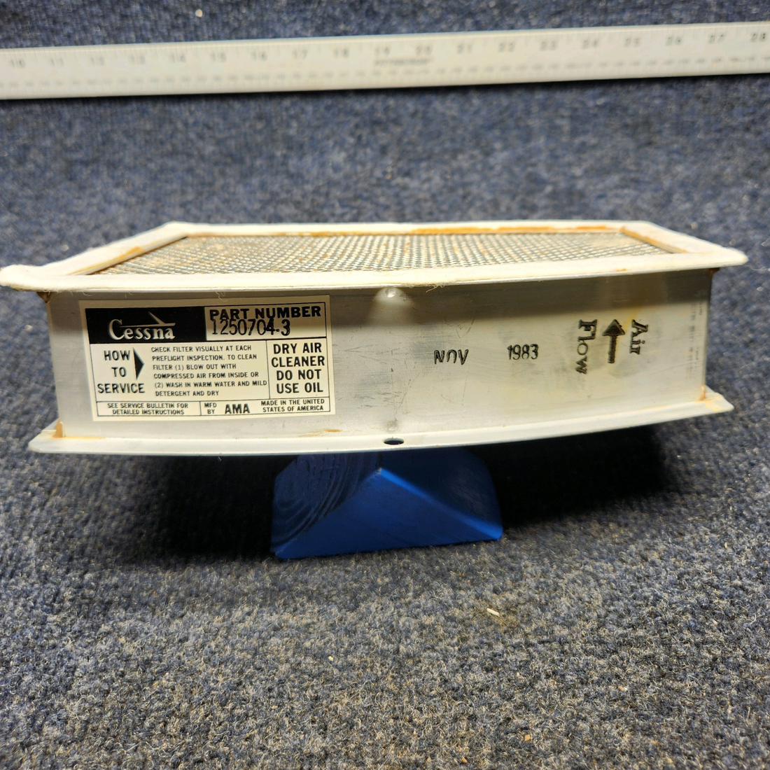 Used aircraft parts for sale, 1250704-3 Cessna Texas Several CESSNA ENGINE AIR FILTER
