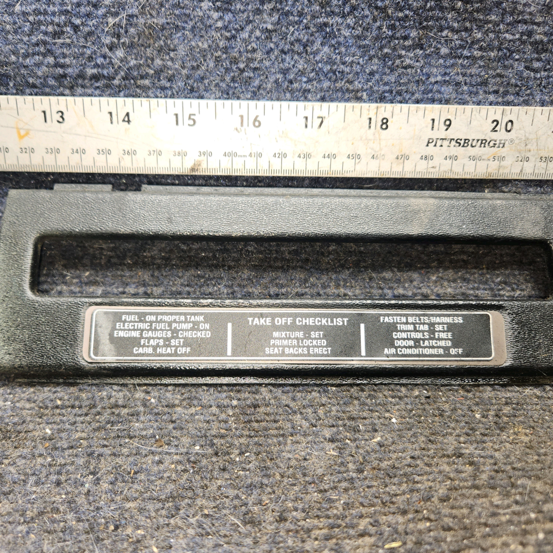 Used aircraft parts for sale, 67228-09 piper PA-28-181 Instrument Panel Cover - LH