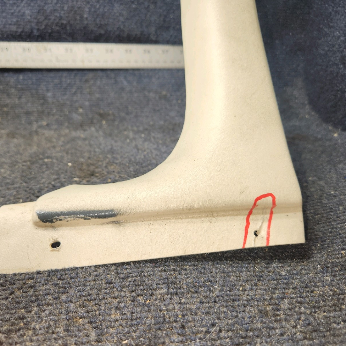 Used aircraft parts for sale, 79542-004 piper PA-28-181 Upper Cabin Door Cover