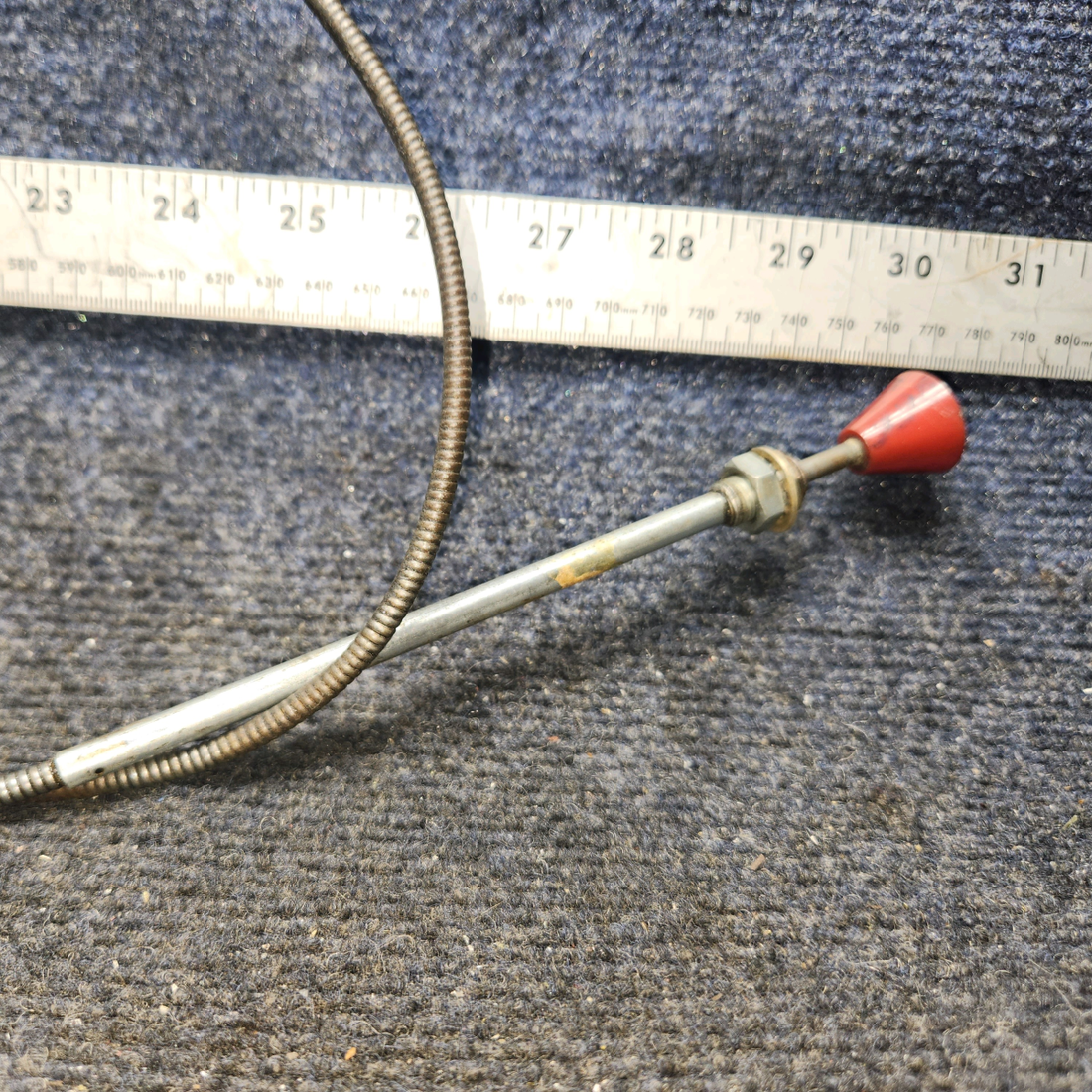 Used aircraft parts for sale, 169-380005-19 Beechcraft C23 SUNDOWNER Cabin Defrost Control Cable – 45"