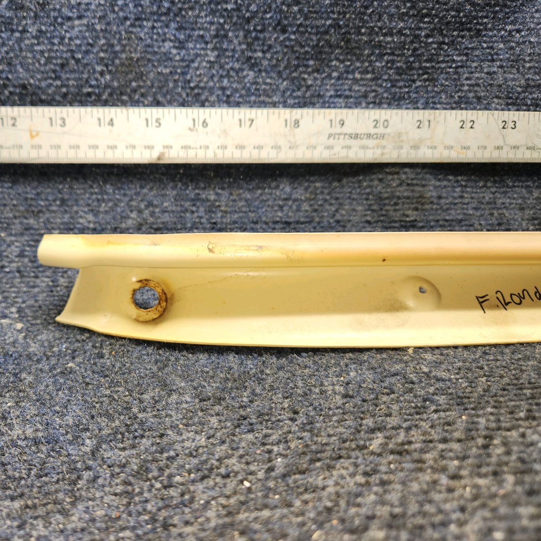 Used aircraft parts for sale, 63149-012 Piper PA28-140 UPPER WINDSHIELD TRIM STRIP