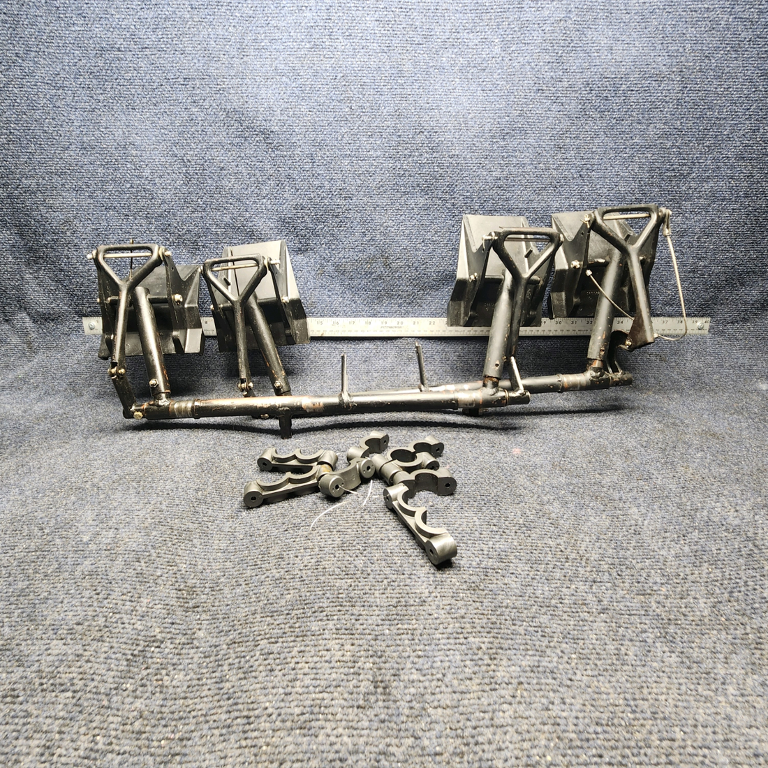 Used aircraft parts for sale, 1460320-1 , 0411306-13 CESSNA 172K COMPLETE BRAKE RUDDER PEDAL BAR & BEARINGS