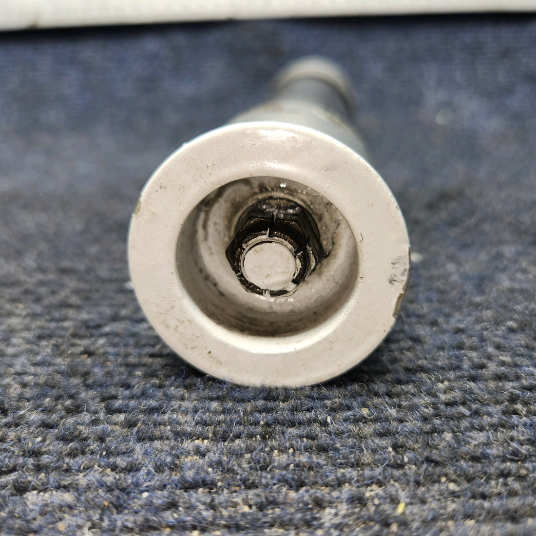 Used aircraft parts for sale, 86062-086 / 20825-000 PIPER PA-24-250 Landing Gear Wheel Axle Tube Assembly w Spacers & Ferrules