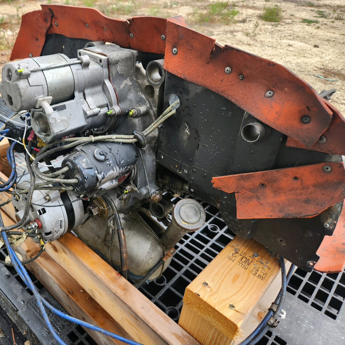 Used aircraft parts for sale, O-200-A TCM Continental O-200-A cessna 150G Aircraft Engine "Prop Strick"