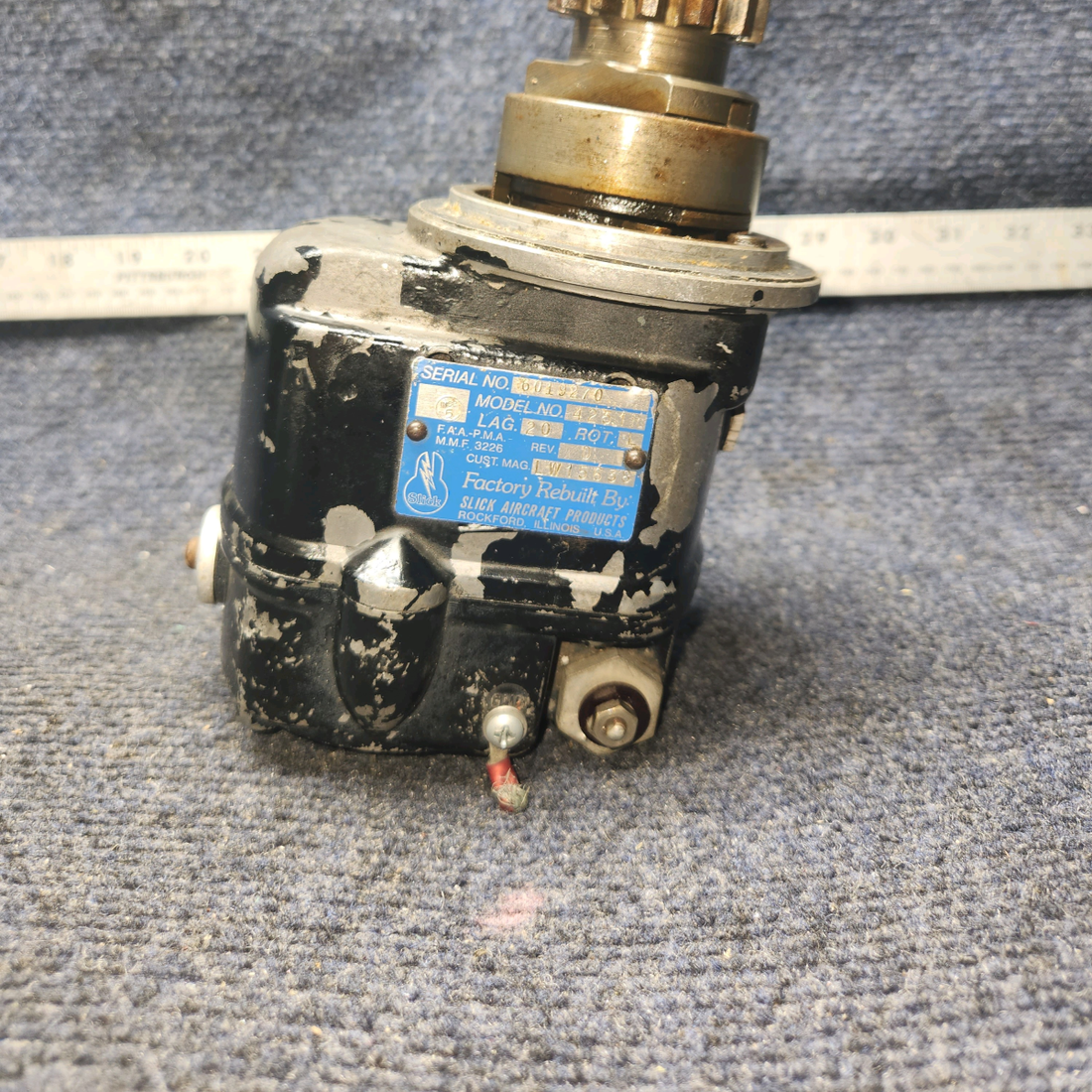 Used aircraft parts for sale, LW-15638 Slick 4251R American Gruman A1A 0-320-E2A SLICK MAGNETO WITH GEAR