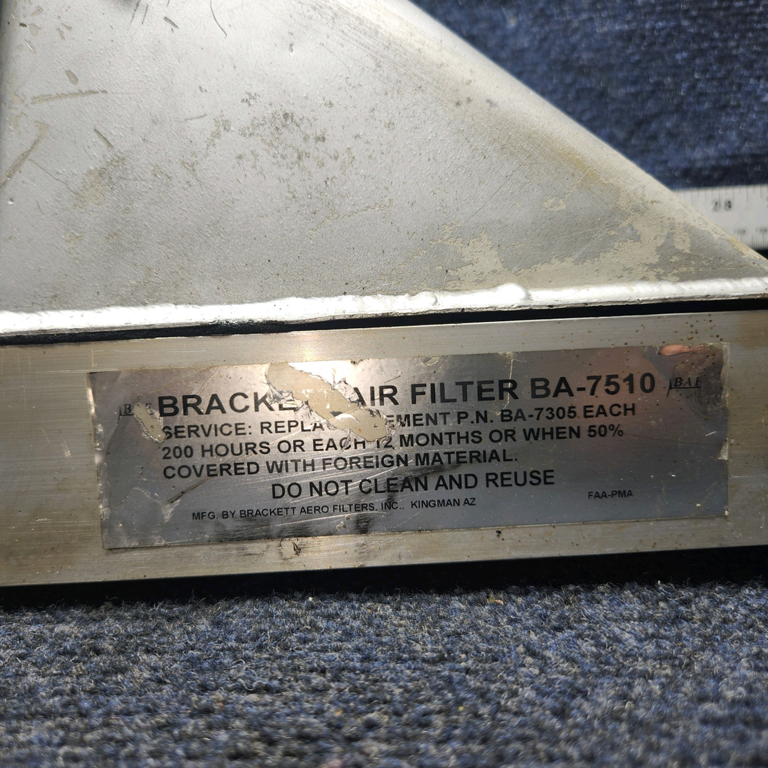 Used aircraft parts for sale, 169-910077-1 Beechcraft A24R Induction Air Duct Assembly