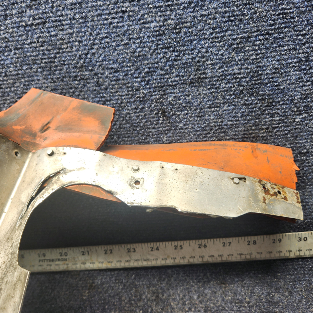 Used aircraft parts for sale, 66722-00 Lycoming O-320 Piper PA28-140 Rear Left Baffle