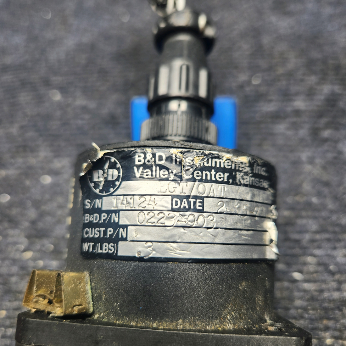 Used aircraft parts for sale, 880001-509 MOONEY M20J OAT/EGT GAUGE NO EGT PROBES - NO OAT PROBE