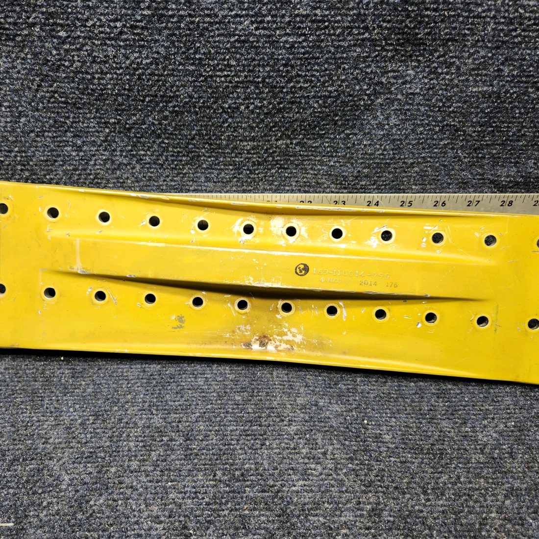 Used aircraft parts for sale, 169-110014-1 Beechcraft C23 SUNDOWNER WING SPLICE PLATE UPPER MAIN SPAR
