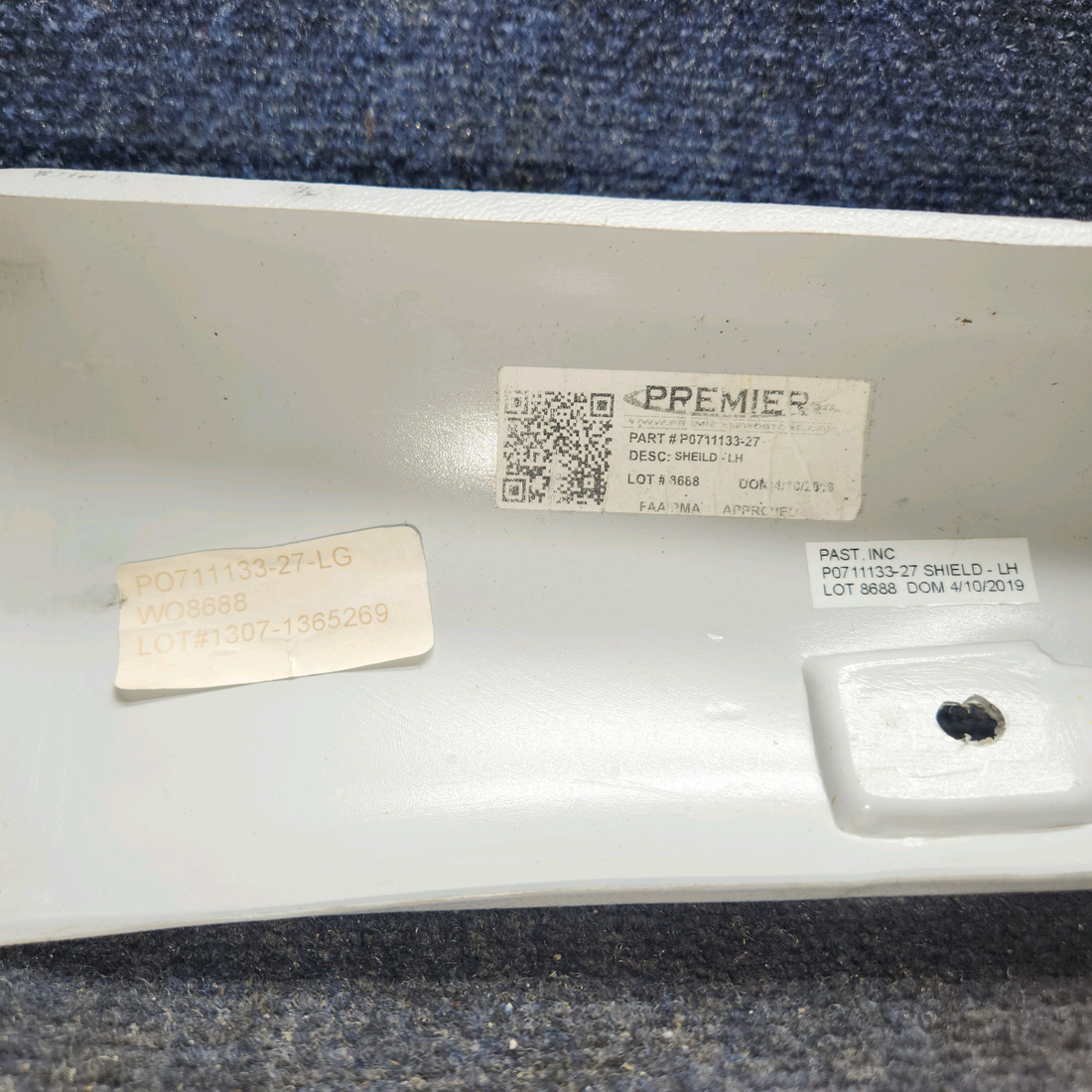 Used aircraft parts for sale, P0711133-27 Premier Aero Cessna 172E Shield Assembly, LH
