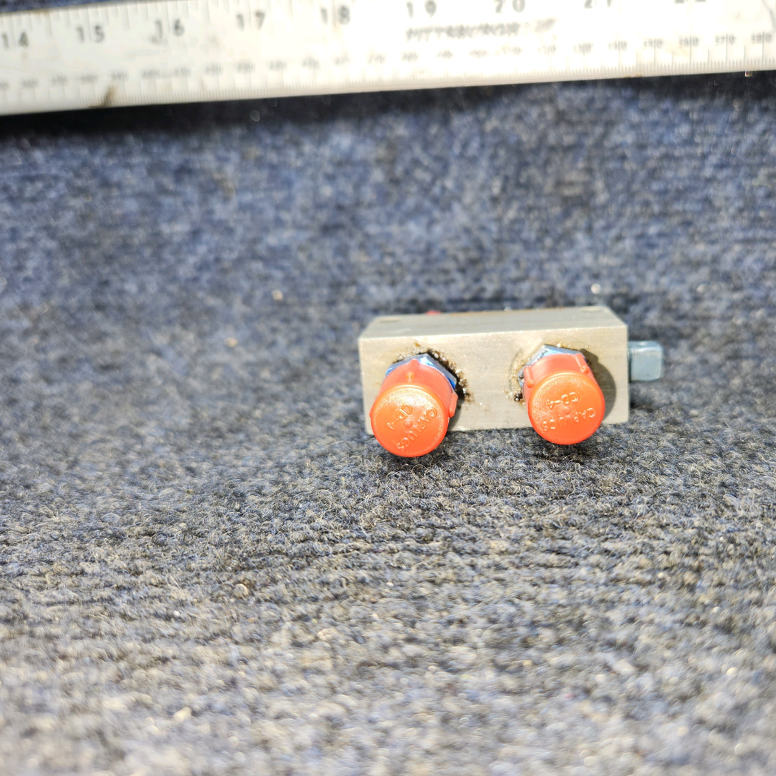 Used aircraft parts for sale, 169-580001-105 Beechcraft A24R Parking Brake Block Distributions