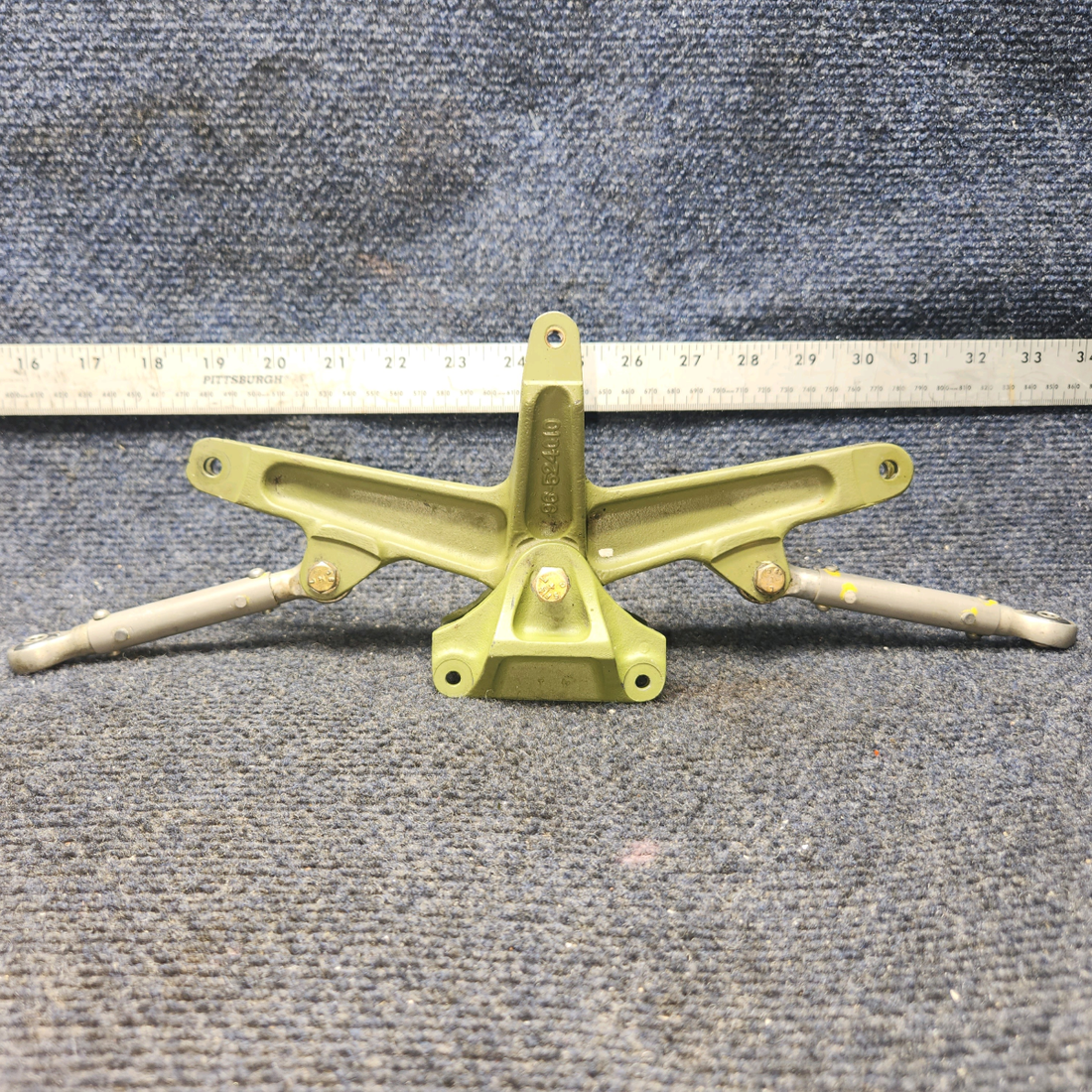 Used aircraft parts for sale, 96-524010-1 BEECHCRAFT 95-55B Bellcrank Rudder Pedal Assembly with Link and Base