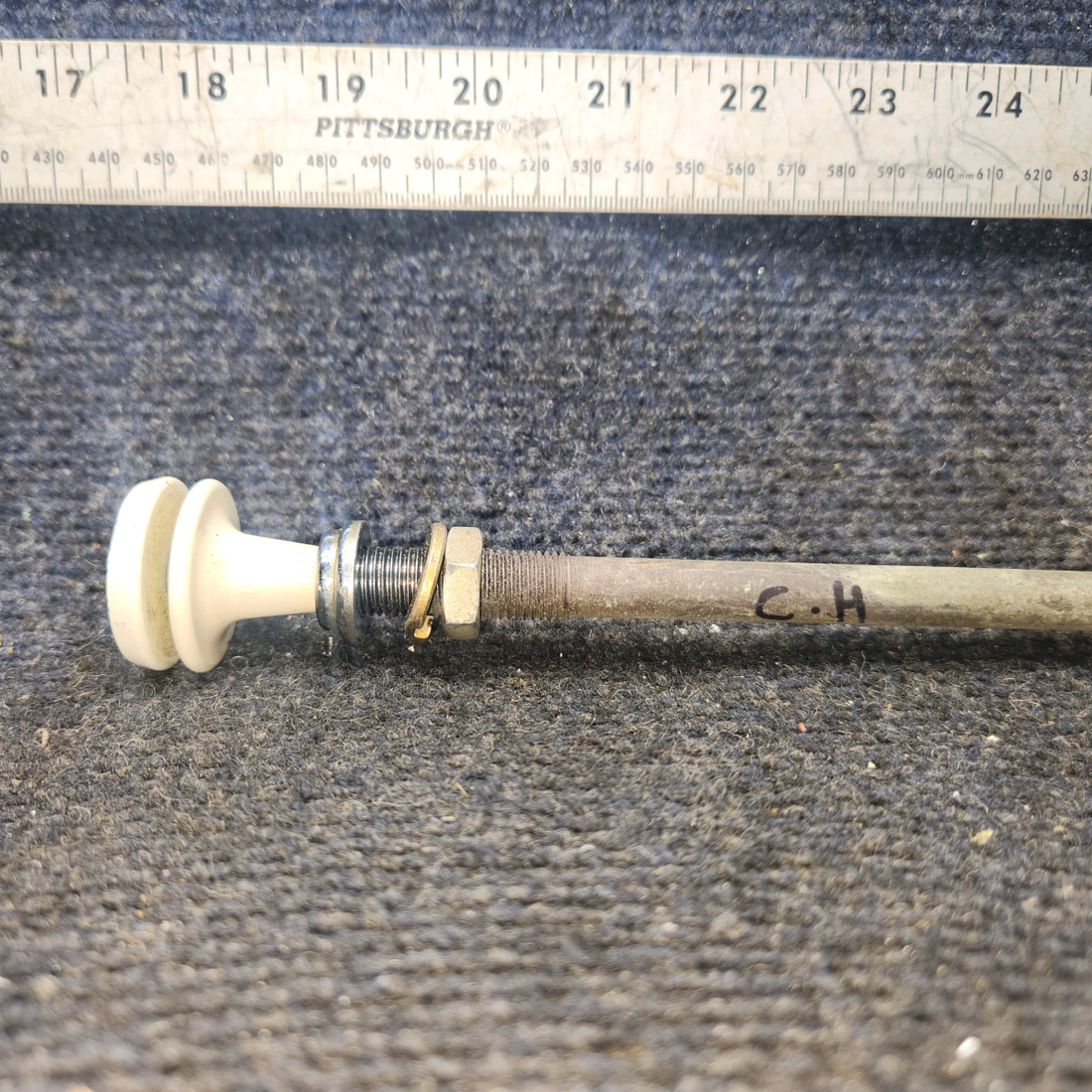 Used aircraft parts for sale, S1241-3 Cessna 182G Cabin Heat Control Cable (Length: 53.8")
