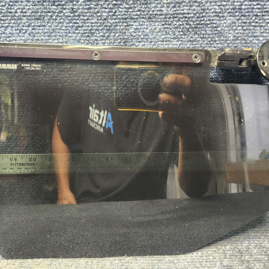 Used aircraft parts for sale, R1730001-0 Rosen Beechcraft A24R 24-R Sierra Complete Sun visor System Kit