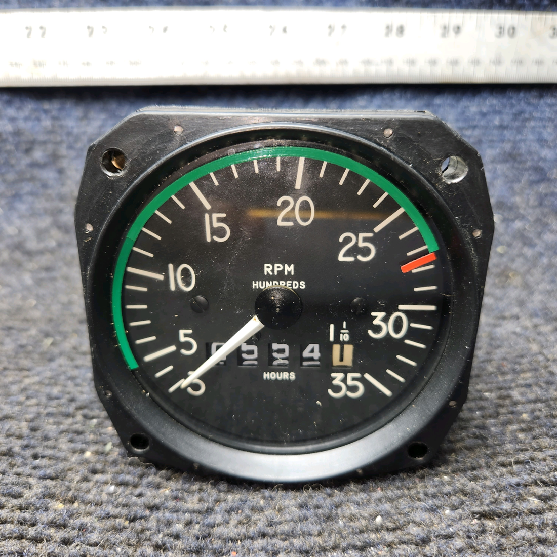 Used aircraft parts for sale, D1-112-5023 Mitchell Aircraft Production, Inc. Beechcraft C23 SUNDOWNER Recording Tachometer, Mechanical