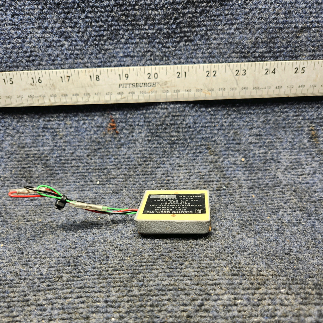 Used aircraft parts for sale, 36-380000-1 Beechcraft F33A ELECTRO-MECH SENSOR ALTERNATOR OUT