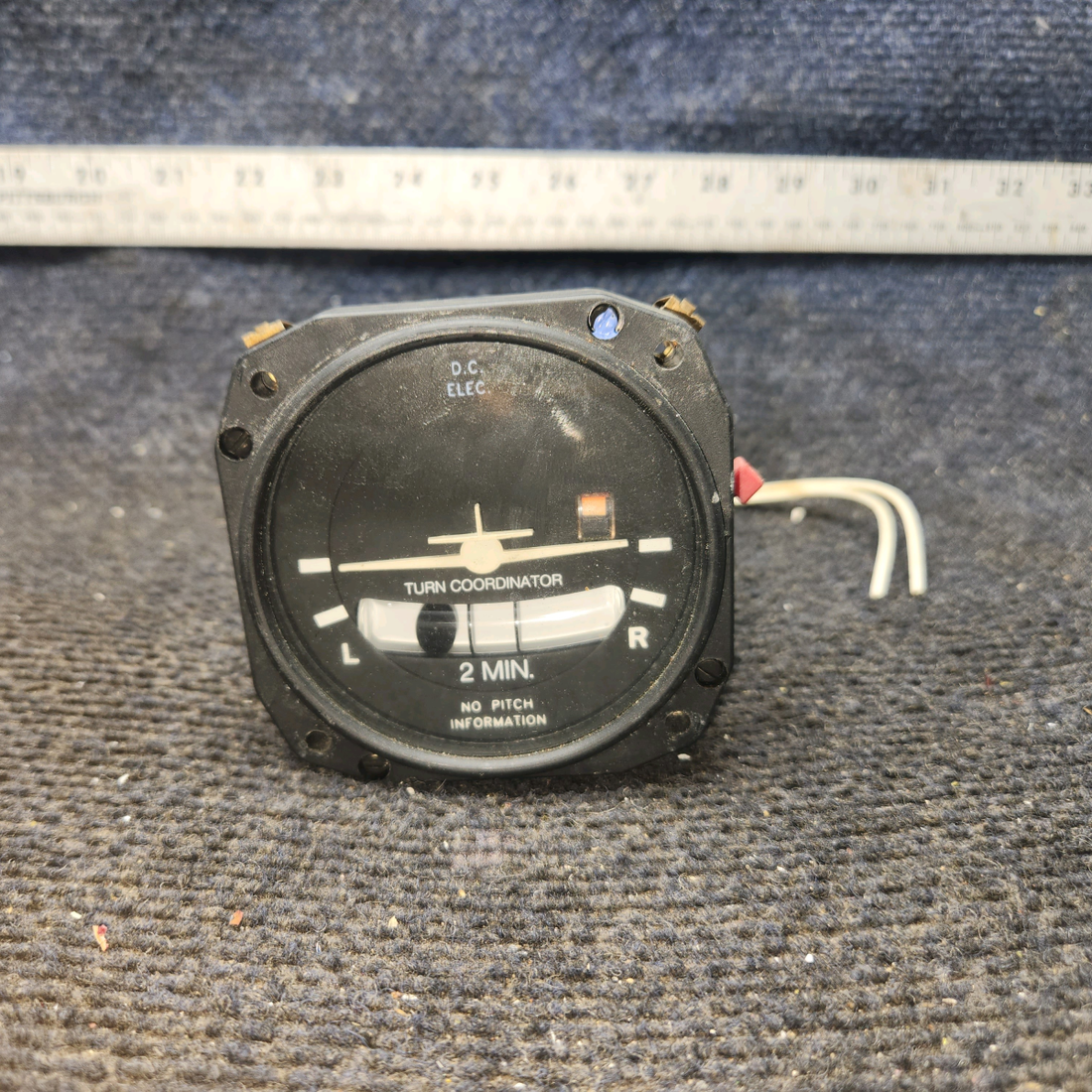 Used aircraft parts for sale, 1394T100-7Z Mid-Continent Piper PA-28-140 Turn Coordinator Indicator (12-32V)