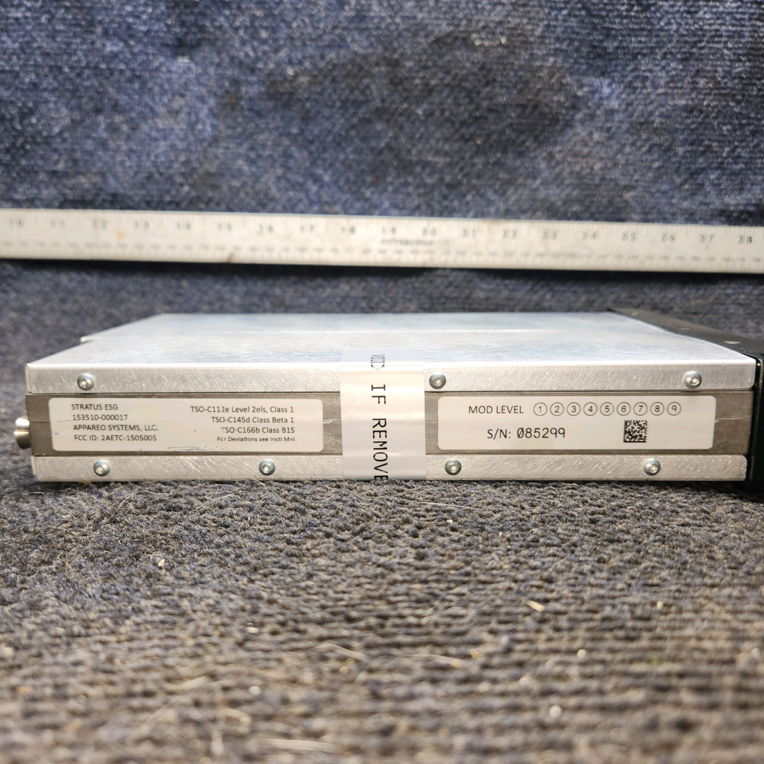 Used aircraft parts for sale, 153510-000017 Appareo Stratus cessna 172N ESG ADS-B Out Transponder
