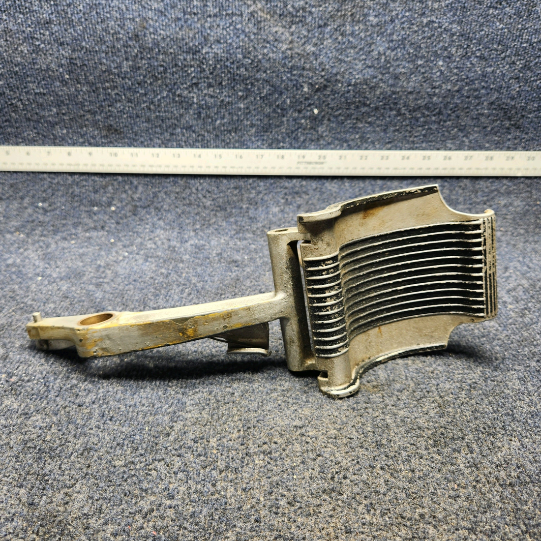 Used aircraft parts for sale, 35-524011 AND 35-524060-2 BEECHCRAFT F35 RUDDER PEDAL AND PEDAL ARM