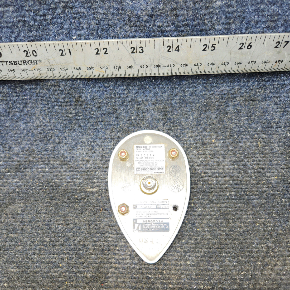 Used aircraft parts for sale, 071-01553-0200 Bendix King CI 405-2 Piper PA28-140 GPS Antena