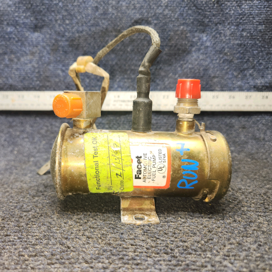 Used aircraft parts for sale, 476-284 Facet Electronic Fuel Pump 24V