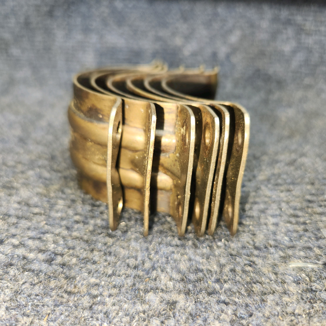 Used aircraft parts for sale, 099005-401 Lycoming IO-360 Beechcraft A24R Exhaust Bead Clamp "PRICE PER EACH SET OF 2 TWO VALVES"