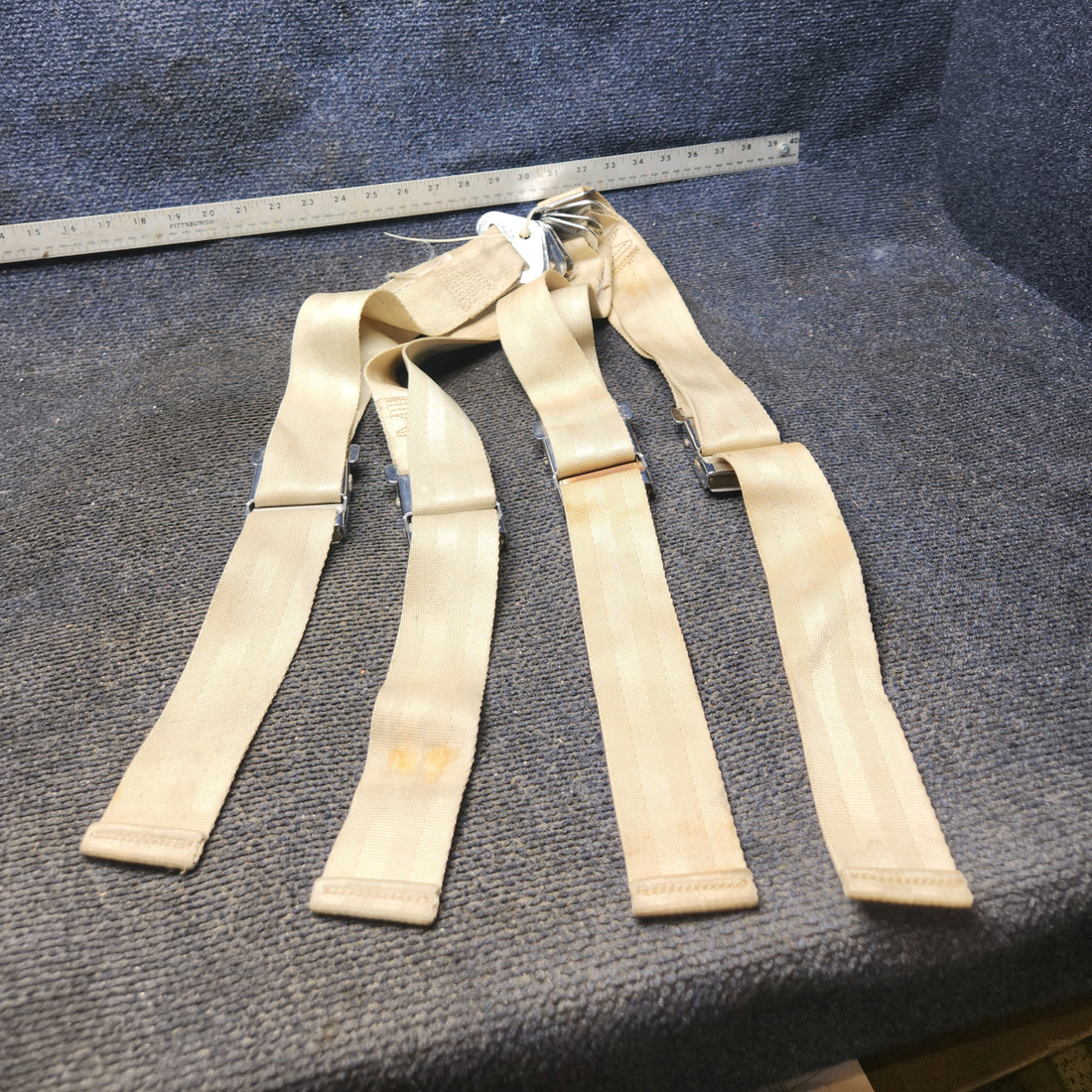 Used aircraft parts for sale, YB1R632K BEECHCRAFT F35 Pilot, Copilot, and Rear Seat Belt Assembly