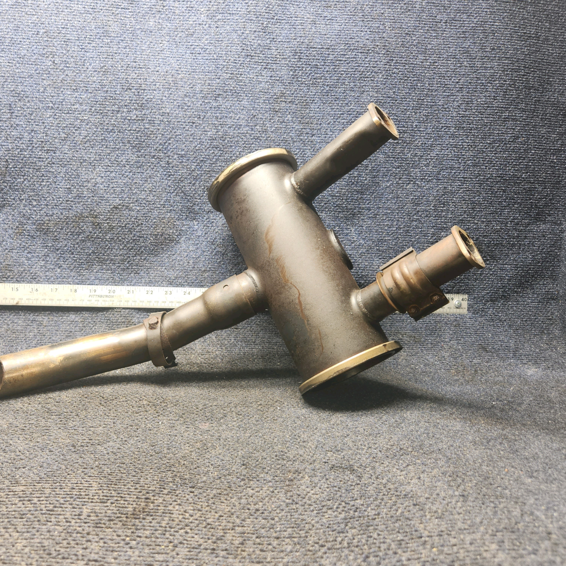 Used aircraft parts for sale, 0450400-26, 0450338-70 Continental O-200 Cessna C-150J Muffler and Stack Assy - RH