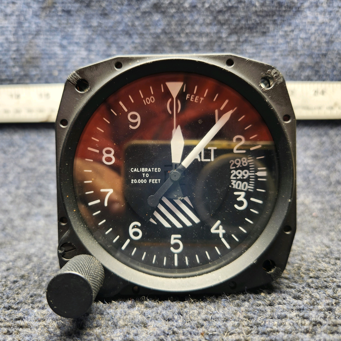 Used aircraft parts for sale, 5934P-3 United Instruments Beechcraft A24R Altimeter Indicator (Code: A.83)Manufactured Sep/17