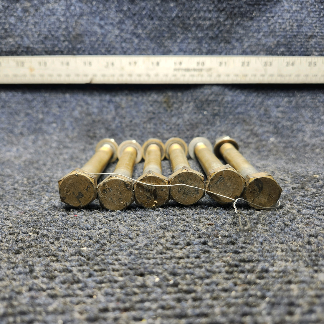 Used aircraft parts for sale, AN78-57S Beechcraft A23A Musketeer Custom III PROPELLER MOUNTING BOLT SET (NO PROP STRUCK)