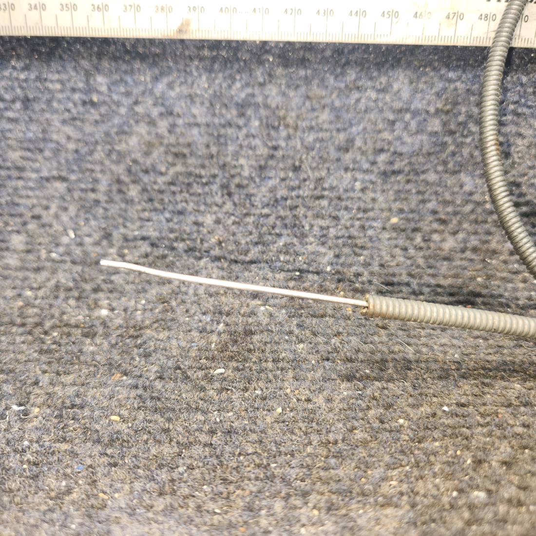 Used aircraft parts for sale, S1239-11 cessna 150G Cabin Heat Control Cable – 35 in