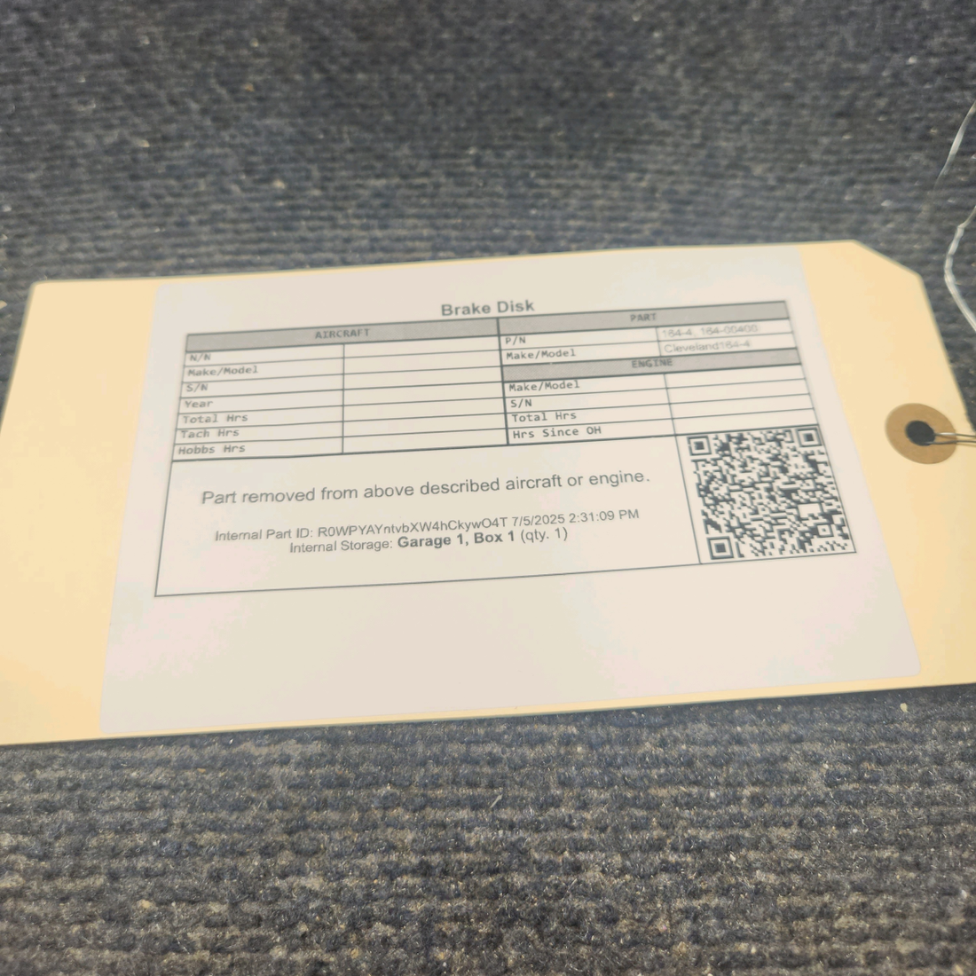 Used aircraft parts for sale, 164-4 Cleveland 164-4 Brake Disk