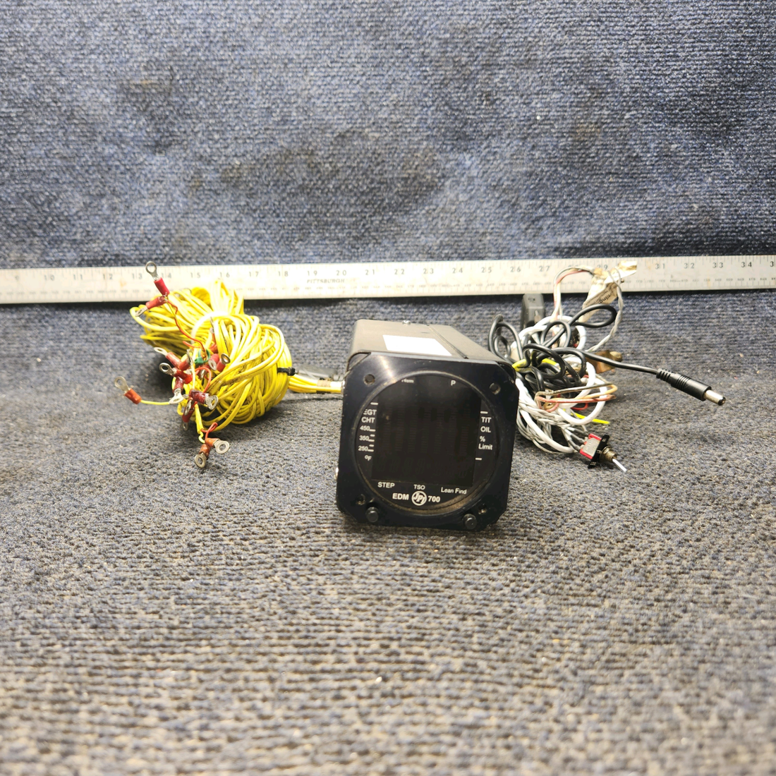 Used aircraft parts for sale, EGT-701 J.P. Instruments Beechcraft 35-33 Engine Data Monitor Set