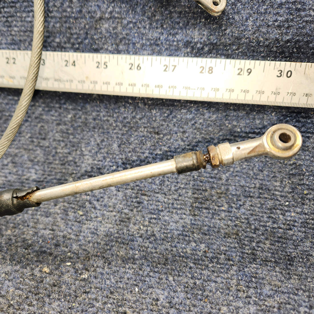 Used aircraft parts for sale, PS50146-13-10 PIPER PA28RT-201 Mixture Cable - Length 72"-  Price per Each
