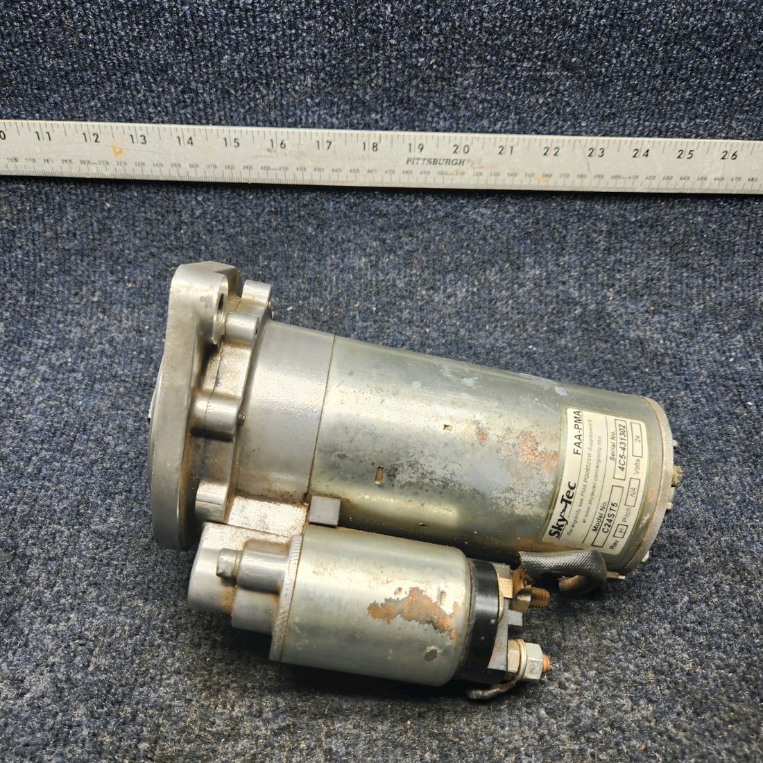 Used aircraft parts for sale, C24ST5 Sky-Tec  [part_model] Texas Several STARTER ASSY - 24V, EXTERNAL SOLENOID NOT WORKING CORE
